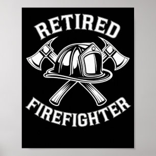 Póster Bombero retirado