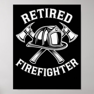 Póster Bombero retirado