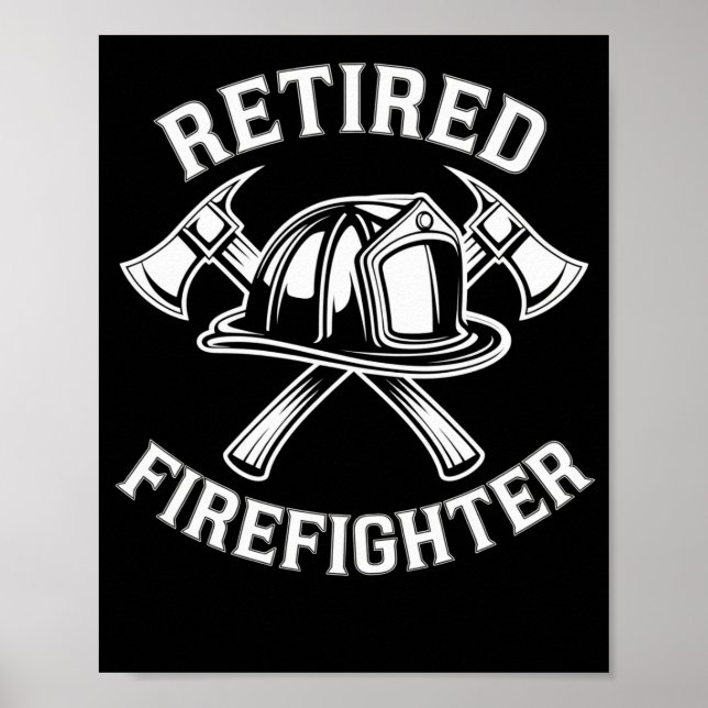 Póster Bombero retirado (Frente)