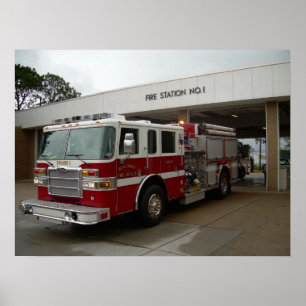 Póster Bomberos de Beaumont