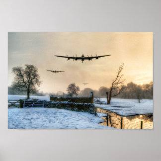 Póster Bomberos de invierno