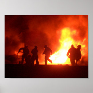 Póster bomberos en san francisco