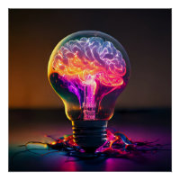 Bombilla de luz eléctrica coloreada
