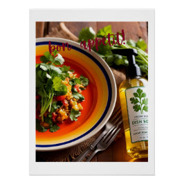 Póster Bon Appétit - Chiste Anti-Cilantro Soap