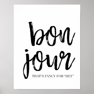 Póster Bon Jour
