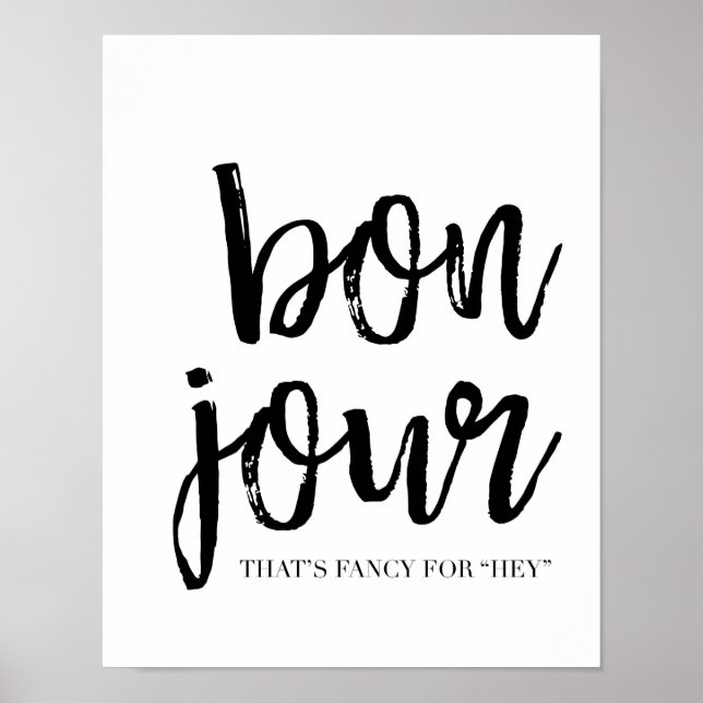 Póster Bon Jour (Frente)
