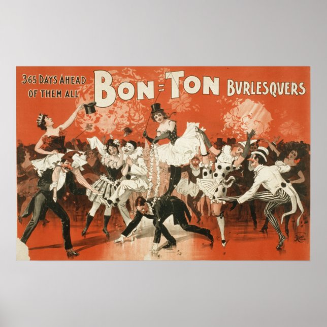 Póster Bon Ton Burlesquers 365 días antes de todos ellos (Frente)