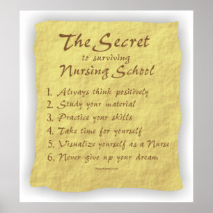 Póster BonafideNurse_-_Secret_to_Surviving_Nursing_School