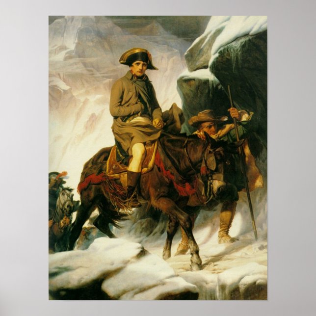 Póster Bonaparte cruzando los Alpes (Frente)