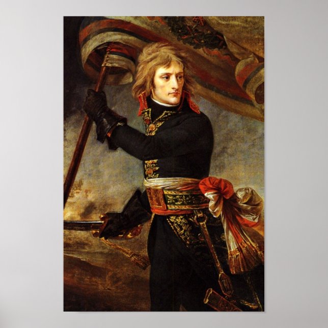 Póster Bonaparte En El Puente De Arcola Por Gros, Antoine (Frente)