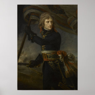 Póster Bonaparte en el puente de Arcole
