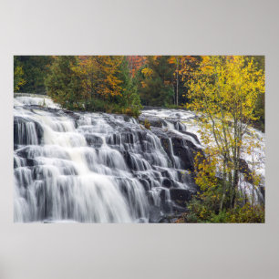 Póster Bond Falls en otoño cerca de Paulding, Michigan