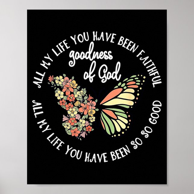 Póster Bondad de Dios Toda Mi Vida Has Sido Fiel (Frente)