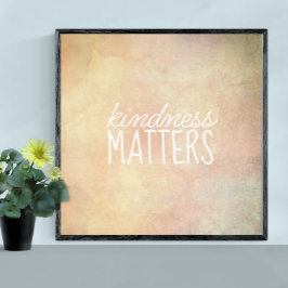 Póster bondad importa cita apariencia vintage acuarela