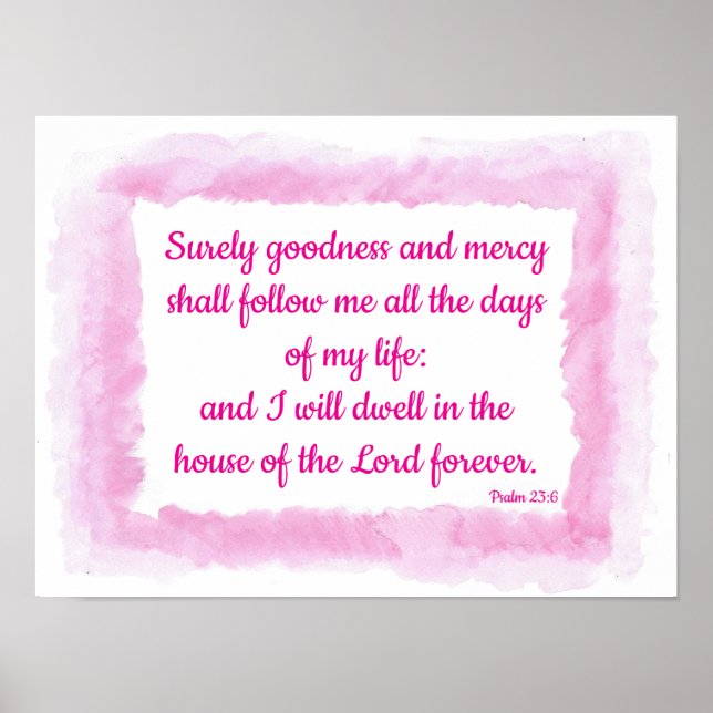 Póster Bondad y misericordia (Frente)