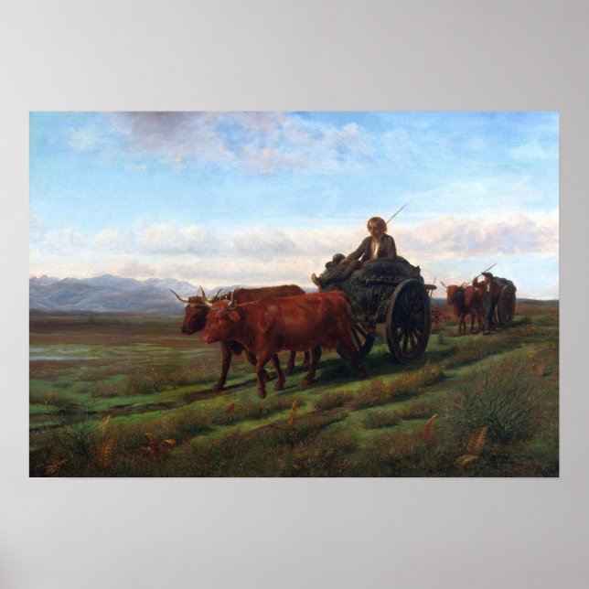 Póster Bonheur - Ir al mercado (Frente)