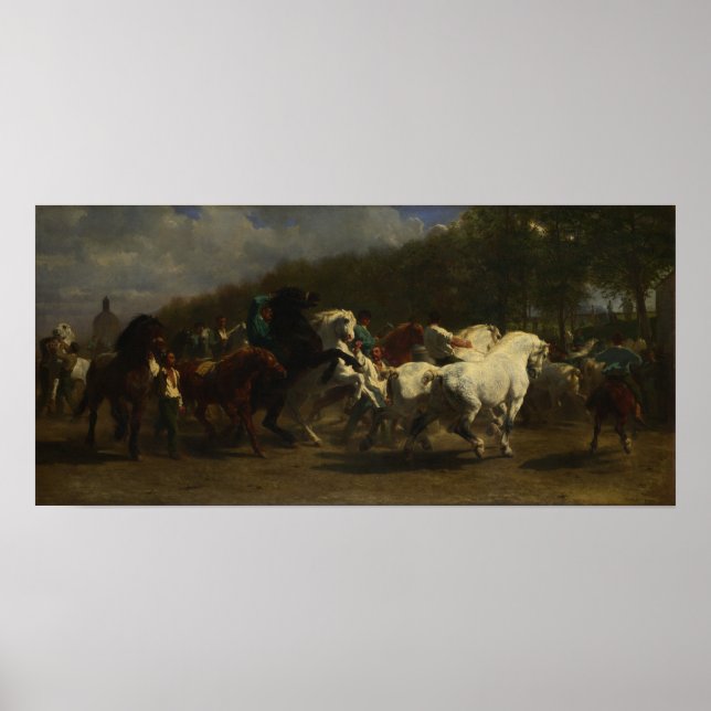 Póster Bonheur - La Feria del Caballo de 1855 (Frente)