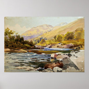 Póster Bonheur - Paisaje del río