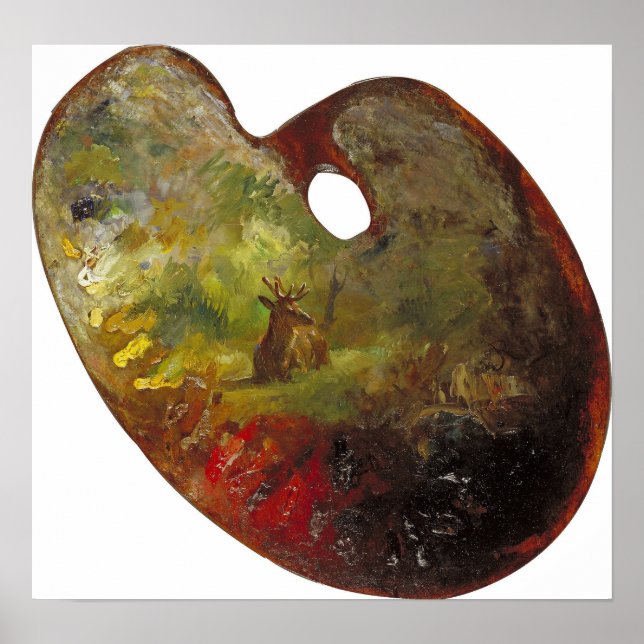 Póster Bonheur - Paleta de artista (Frente)