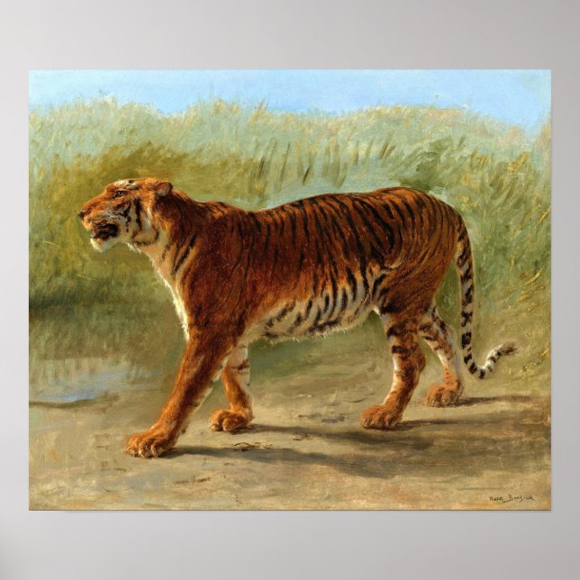 Póster Bonheur - Tigre Real De La Marcha (Frente)