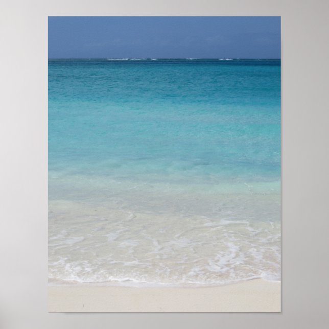 Póster Bonita playa | Foto de Turcas y Caicos (Frente)