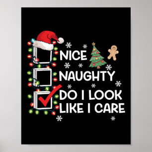 Póster Bonita traviesa, ¿me parece la lista de Navidades