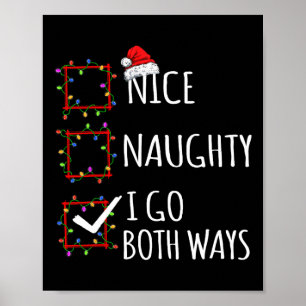 Póster Bonita traviesa me voy de las dos formas Navidades