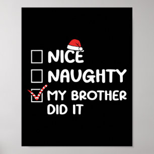 Póster Bonita traviesa mi hermano hizo que los Navidades