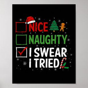 Póster Bonita traviesa, suero, he probado Navidades en la