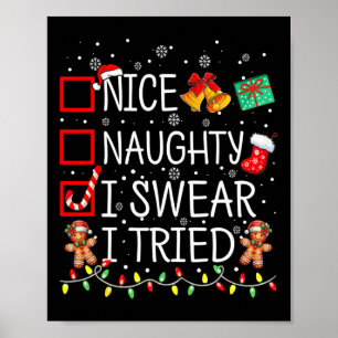 Póster Bonita traviesa, suero, he probado Navidades en la