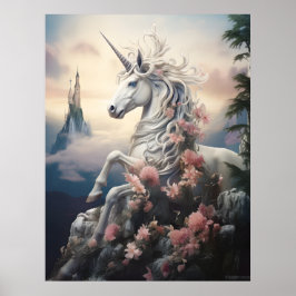 Póster Bonita unicornio