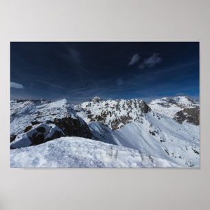 Póster Bonita vista desde la montaña Viševnik, Eslovenia