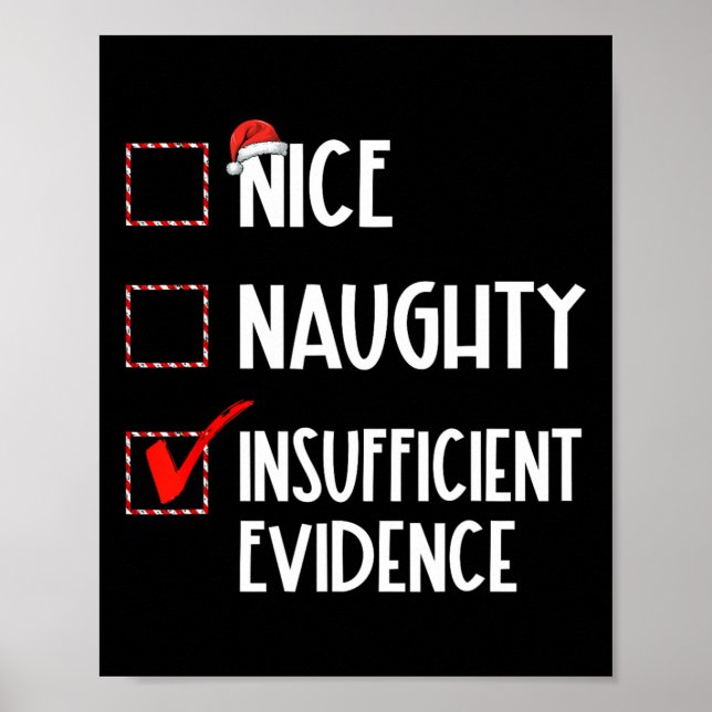 Póster Bonitas Navidades de evidencia insuficientes (Frente)