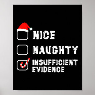 Póster Bonitas Navidades de evidencia insuficientes