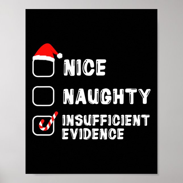 Póster Bonitas Navidades de evidencia insuficientes (Frente)