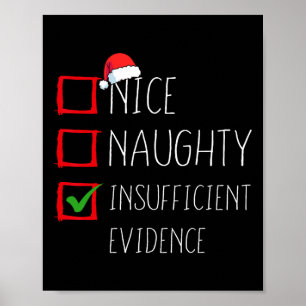 Póster Bonitas Navidades de evidencia insuficientes