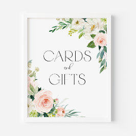 Póster Bonito acuática Jardín Flores Tarjetas y Regalos