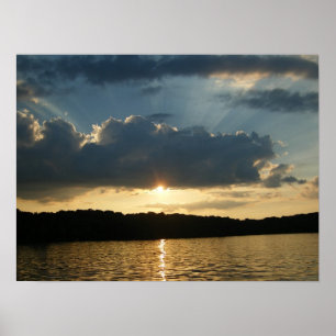 Póster Bonito atardecer