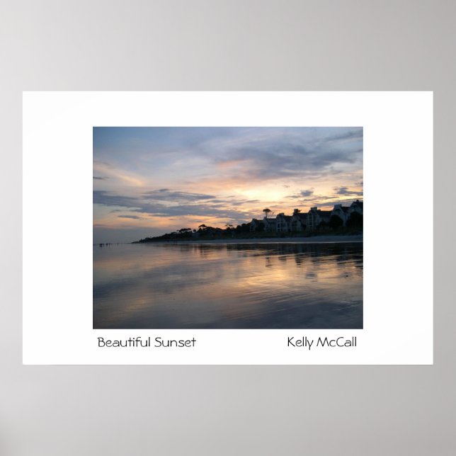 Póster Bonito atardecer (Frente)