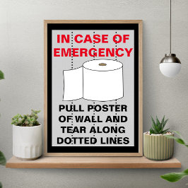 Póster Bonito baño de papel higiénico