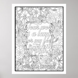 Póster Bonito Color Me de la Escritura