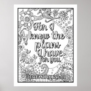 Póster Bonito Color Me de la Escritura