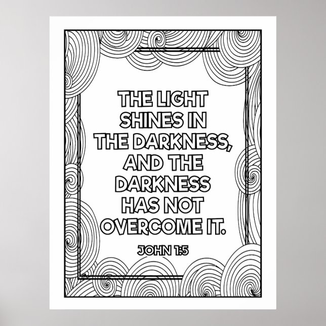 Póster Bonito Color Me de la Escritura (Frente)