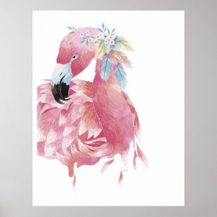 Póster Bonito Flamingo Art
