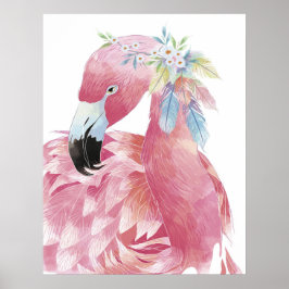 Póster Bonito Flamingo Art 2