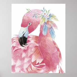 Póster Bonito Flamingo Art 2