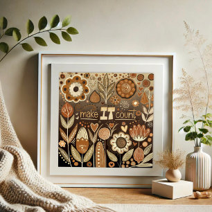 Póster Bonito Floral hace que cuente la inespiritualidad 