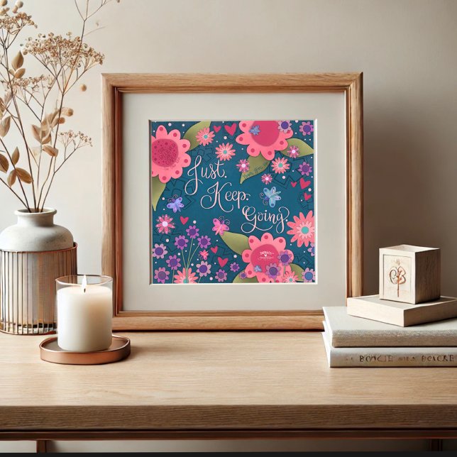 Póster Bonito Floral Sigue Cita Inespiritualidad (Subido por el creador)