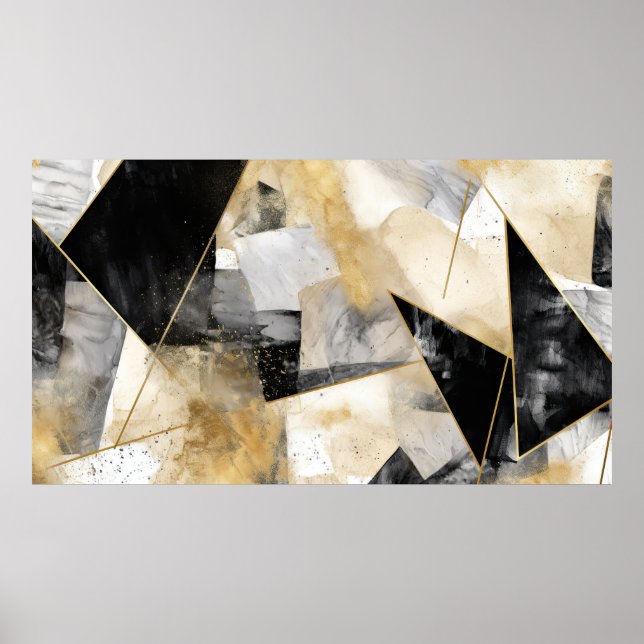 Póster Bonito fondo pintado (Frente)