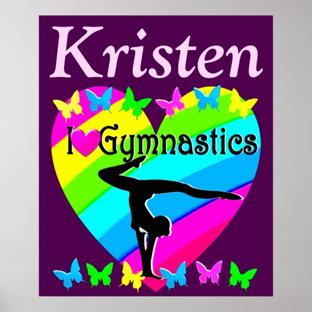 PÓSTER BONITO GIMNASTICS AMOR AL POSTER PERSONALIZADO (Frente)